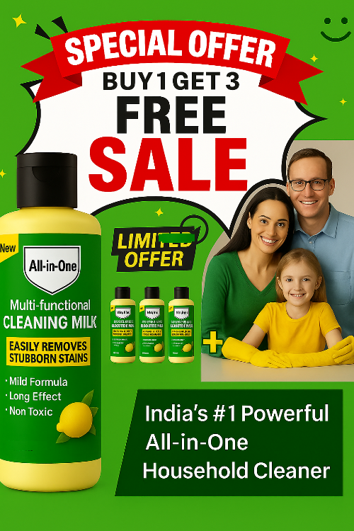 🔥 Buy 1 Get 3 Free - India's #1  Multifunctional Cleaner 🧼✨